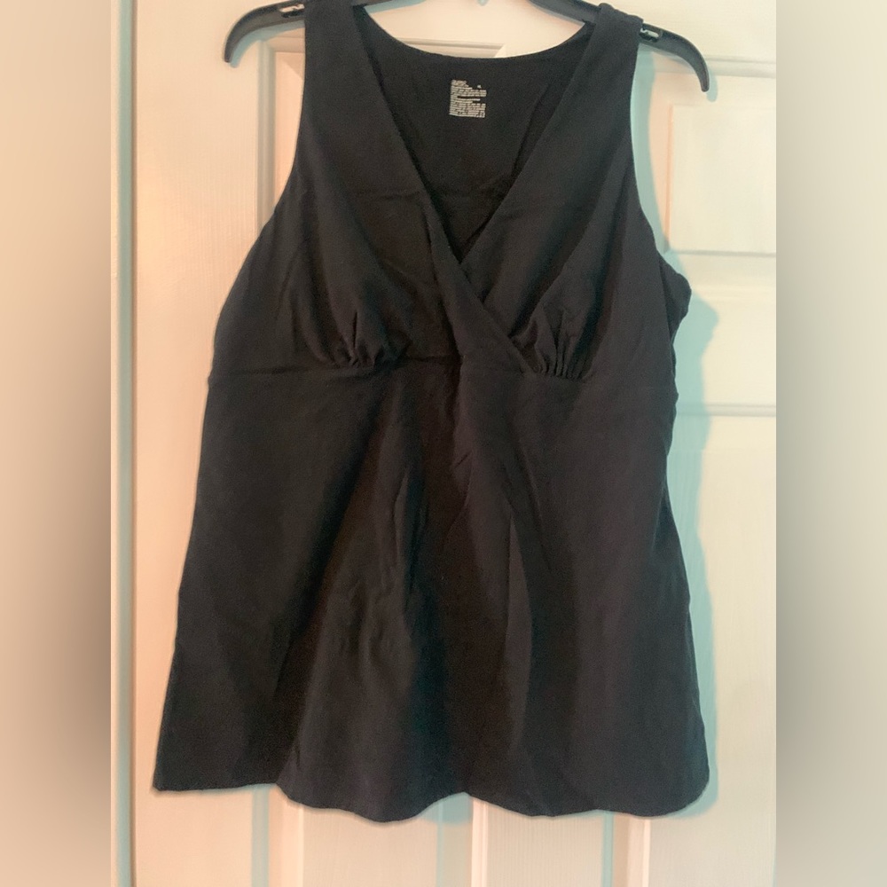 Black tank with built in bra